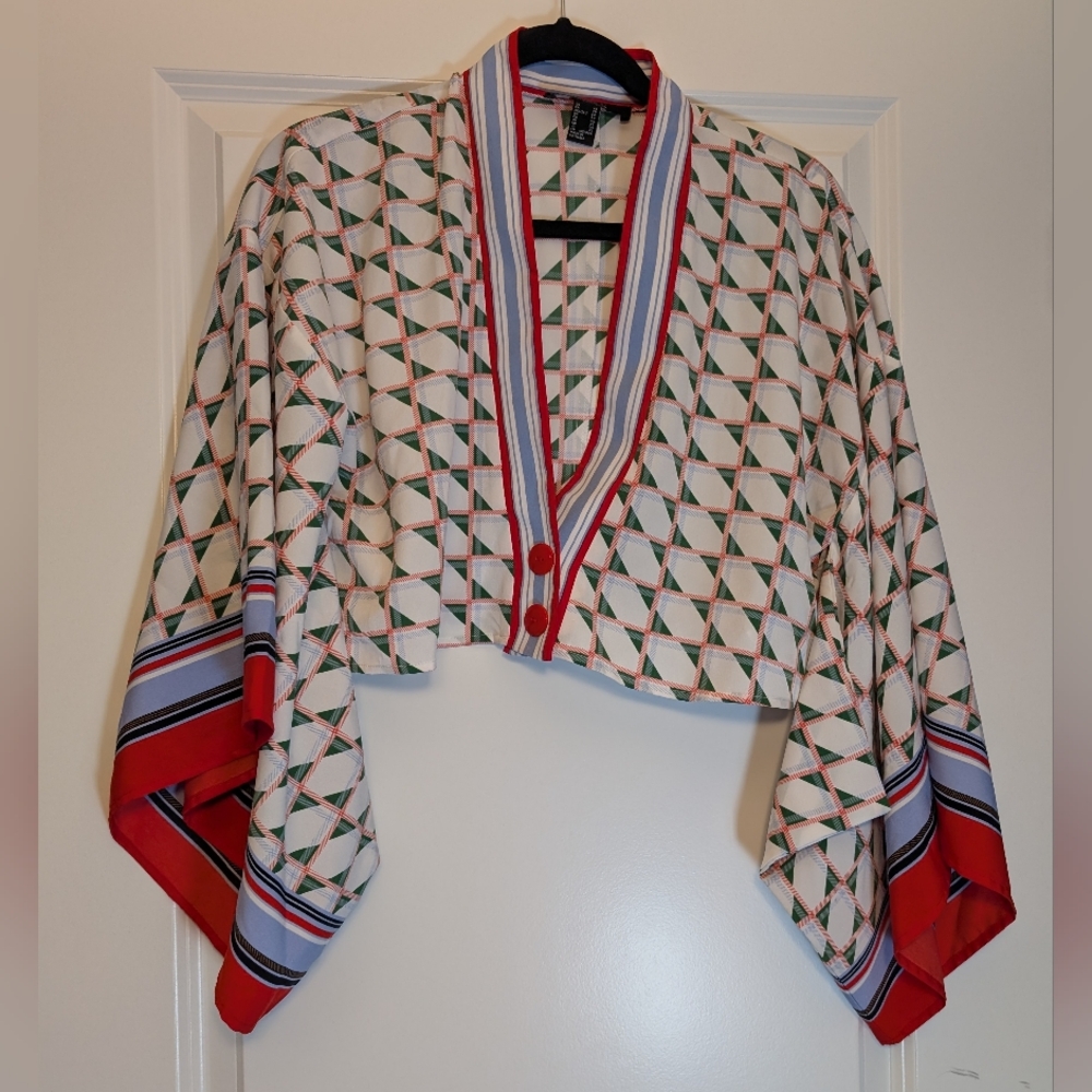 Geometric Patterned Women's Top